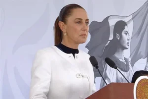 En EU distribuyen droga y lavan dinero, responde Sheinbaum a Rubio