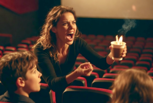 Mujer arroja café hirviendo a menores en sala de cine de Paseo Villalta
