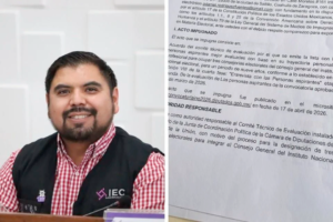 Impugna presidente del IEC listas para Consejo del INE