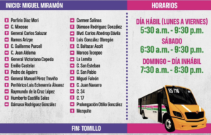 Llegará ruta alimentadora RS-716 a zona hospitalaria en Centro Metropolitano