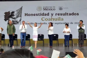 Presenta Sheinbaum informe regional en Coahuila
